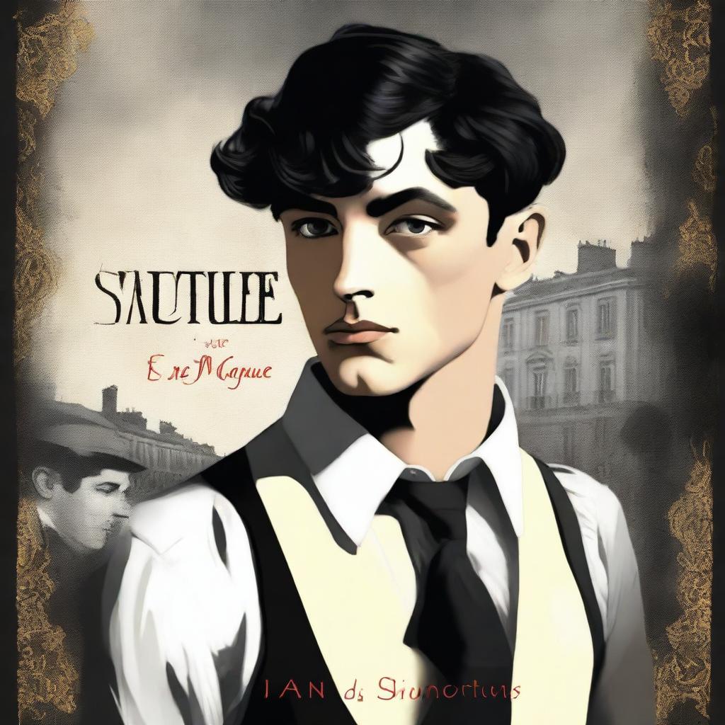 Illustrative book cover featuring a young man resembling a youthful Jules Maigret