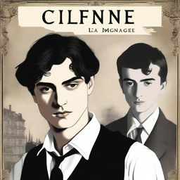 Illustrative book cover featuring a young man resembling a youthful Jules Maigret