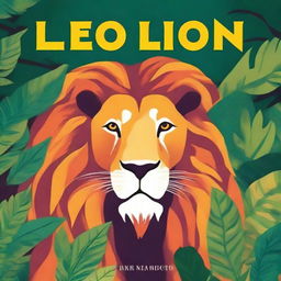 A vibrant and captivating book cover featuring Leo the Lion