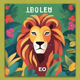 A vibrant and captivating book cover featuring Leo the Lion