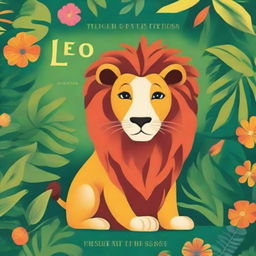 A vibrant and captivating book cover featuring Leo the Lion