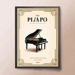 A sophisticated and elegant cover for piano sheet music