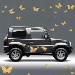 Create a vehicle wrap design for a 2024 Suzuki Jimny