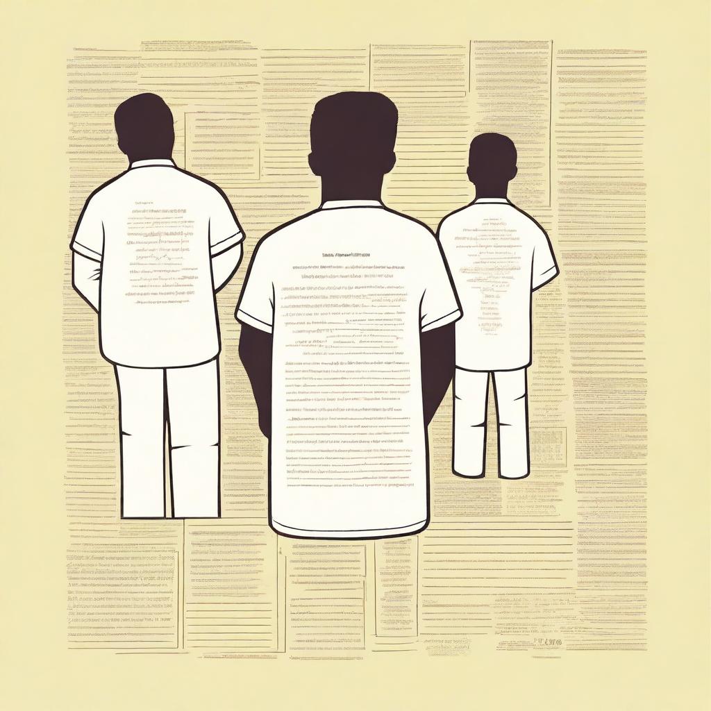 A back t-shirt design filled with numerous mathematical formulas in a cream color