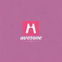 Design a dual-tone logo featuring the word 'awesome'