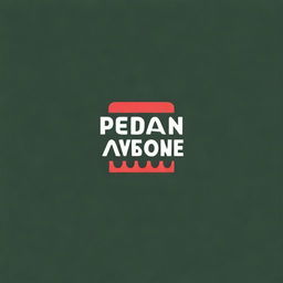 Design a dual-tone logo featuring the words 'pedan awesome'