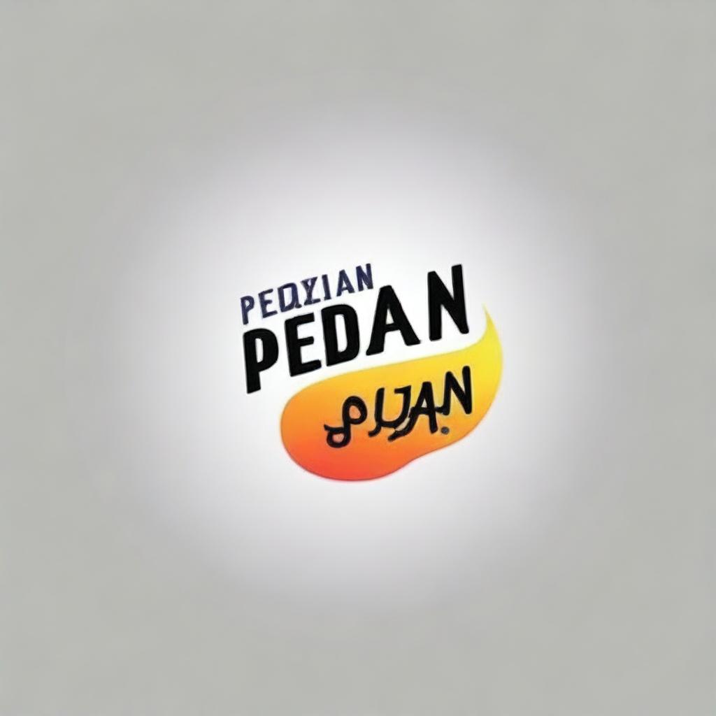 Design a logo featuring the words 'pedan awesome'