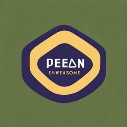 Design a logo featuring the words 'pedan awesome'