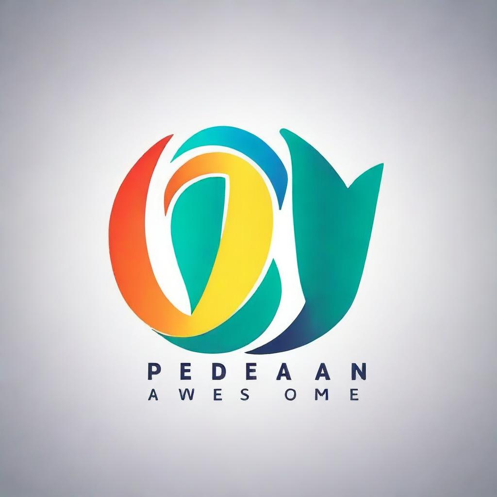 Create a logo featuring the phrase 'Pedan Awesome'