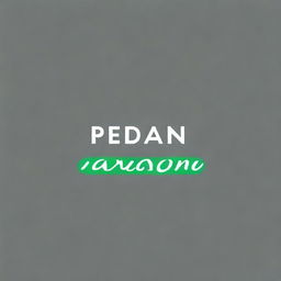 Create a logo featuring the phrase 'Pedan Awesome'