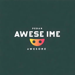 Create a logo featuring the phrase 'Pedan Awesome'