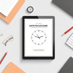 A captivating ebook cover for 'A Arte da Produtividade: Segredos para Maximizar seu Tempo e Resultados'