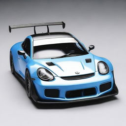 Create an image of a Tamiya TT-02 911 GT3 model car