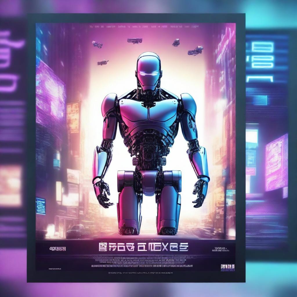 Create a detailed image of the best artificial intelligence program designed to make movie posters