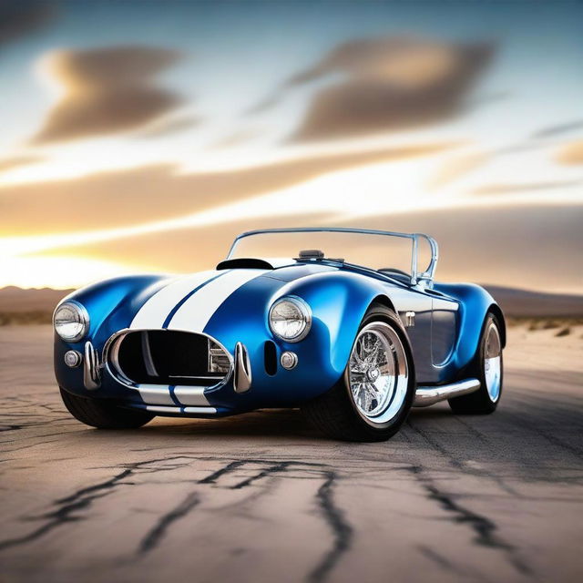 A sleek, modern version of the classic Shelby Cobra 427