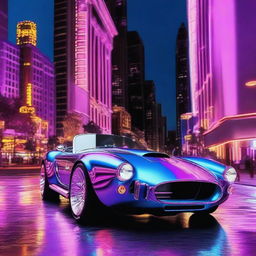 A futuristic version of the Shelby Cobra