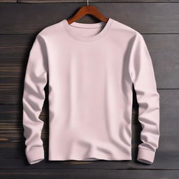 A long-sleeve t-shirt in a simple and stylish design, suitable for everyday wear