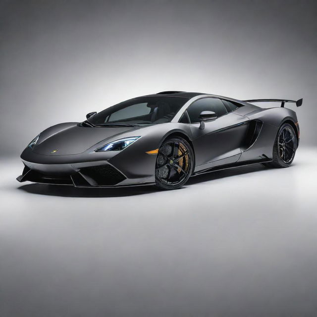 A sleek fusion of a McLaren and a Lamborghini, featuring the best design elements from both iconic supercars.