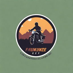 A logo design for a motorcycle touring company