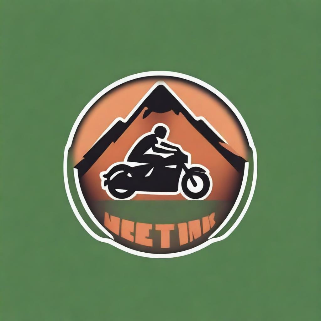 A sleek and modern logo design for a touring matic motorcycle