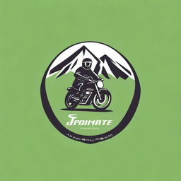 A sleek and dynamic logo design for a touring motorcycle company