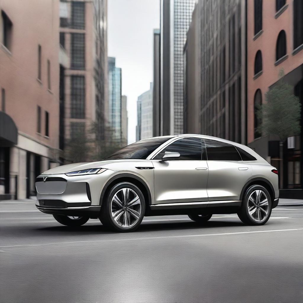 A luxurious electric 3-row SUV with a cutting-edge design