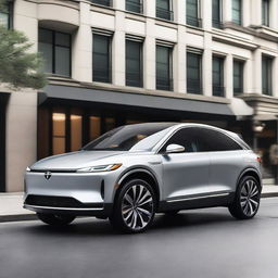 A luxurious electric 3-row SUV with a cutting-edge design