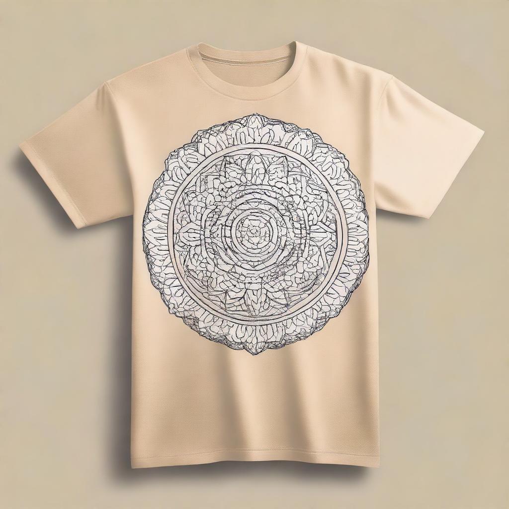 Create a simple t-shirt design featuring the words 'Karang Taruna Wira Mandala' in a stylish font