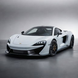 A hybrid sports car design incorporating the aerodynamic efficiency and powerful performance essence of both McLaren and Porsche.