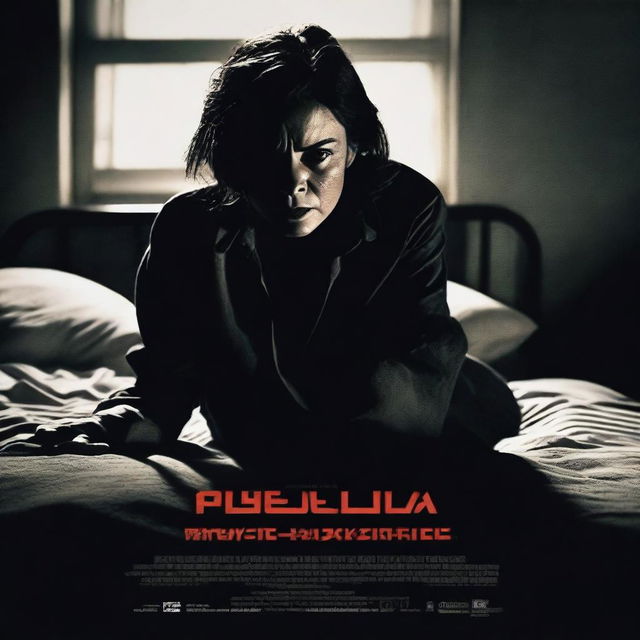 A dark and intense movie poster for a thriller about a kidnapping