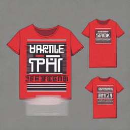 Create a store shirt design with the text 'PD HARAPAN' prominently displayed