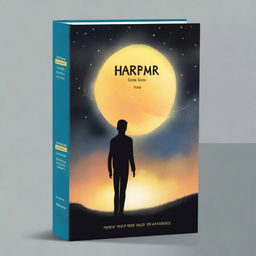 A book cover featuring a person transitioning from a sunny sky on one half to a dark sky on the other half