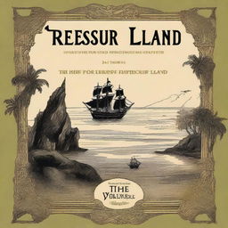 Create a book cover for 'Treasure Island' by Robert Louis Stevenson