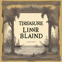 Create a book cover for 'Treasure Island' by Robert Louis Stevenson