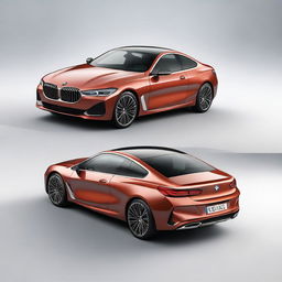 A highly detailed 3D rendering of a BMW car