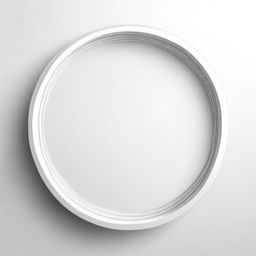 A simple, elegant circular design with smooth edges and a clean, minimalist look