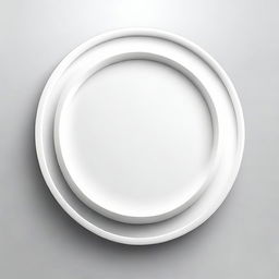 A simple, elegant circular design with smooth edges and a clean, minimalist look