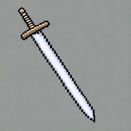 Create a detailed pixel art of a sword