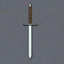 Create a detailed pixel art of a sword