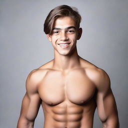 A healthy teenage individual with a weight of 50 kg and 5% body fat, showing a fit and athletic physique