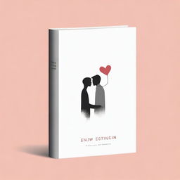 Create a minimalist book cover for a romance novel where two childhood friends secretly love each other but never confess