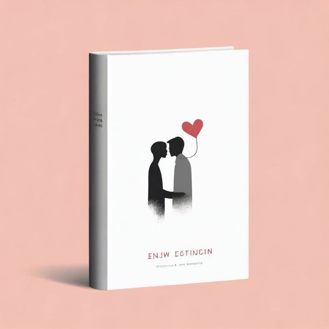 Create a minimalist book cover for a romance novel where two childhood friends secretly love each other but never confess