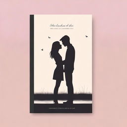 Create a minimalist book cover for a romance novel where two childhood friends secretly love each other but never confess