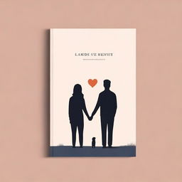 Create a minimalist book cover for a romance novel where two childhood friends secretly love each other but never confess