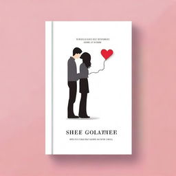 Create a minimalist book cover for a romance novel where two childhood friends secretly love each other but never confess