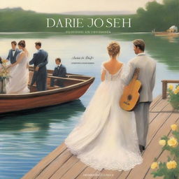 Book cover featuring the back of a musician playing guitar at a wedding