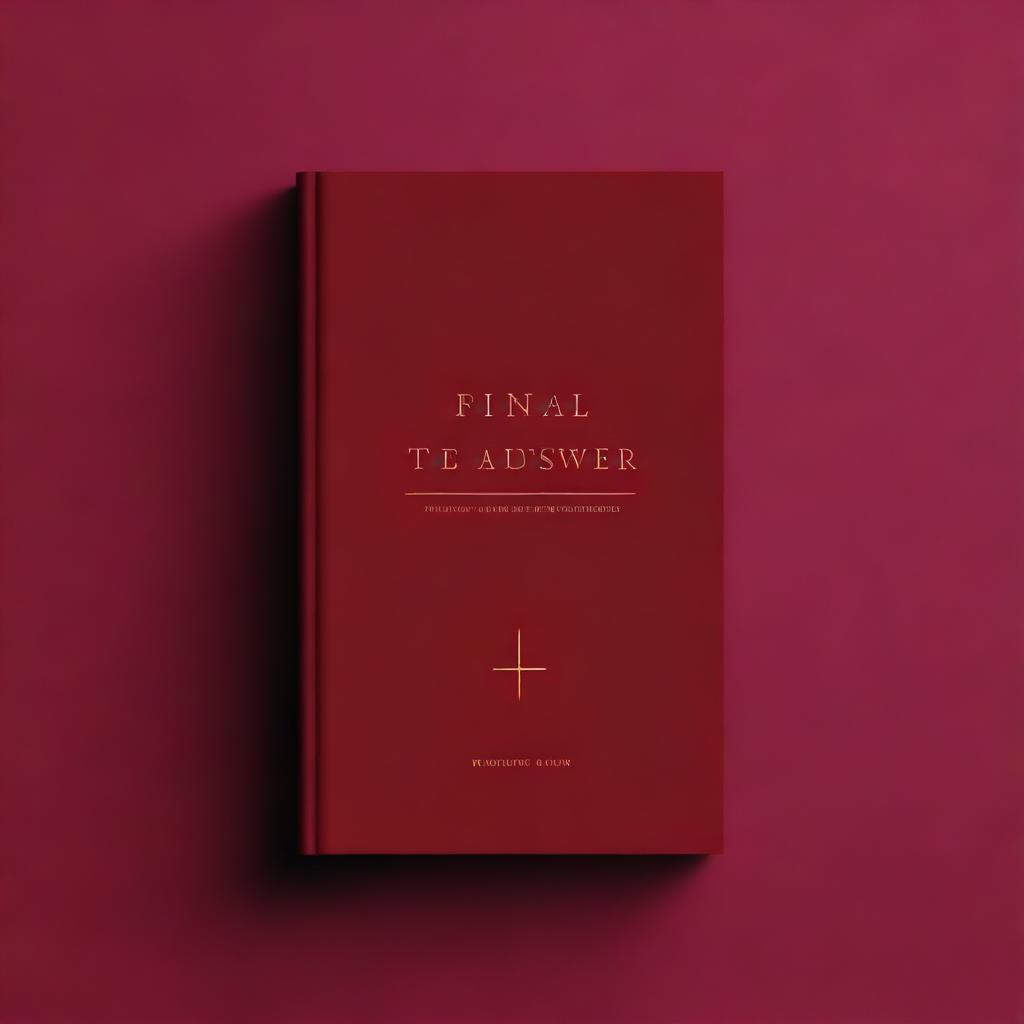 A dark red book cover with the title 'Final Answer to the Existence of GOD'