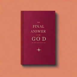 A dark red book cover with the title 'Final Answer to the Existence of GOD'