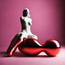 Create a striking image for a slider of an erotic boutique that highlights our collection of intimate toys