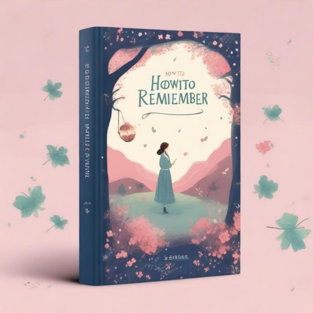 Create a book cover for a new adult novel titled 'How to Remember'